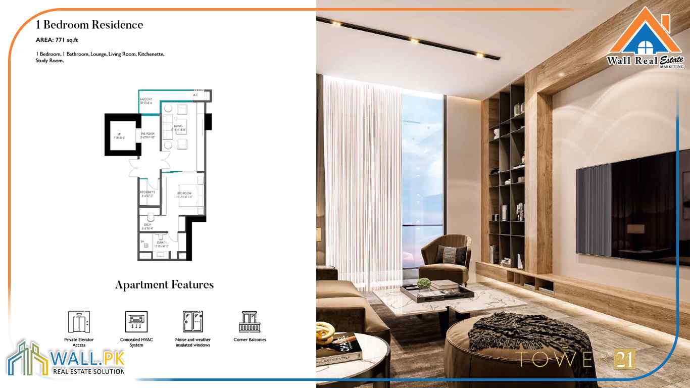 Bedroom Residence Plan 