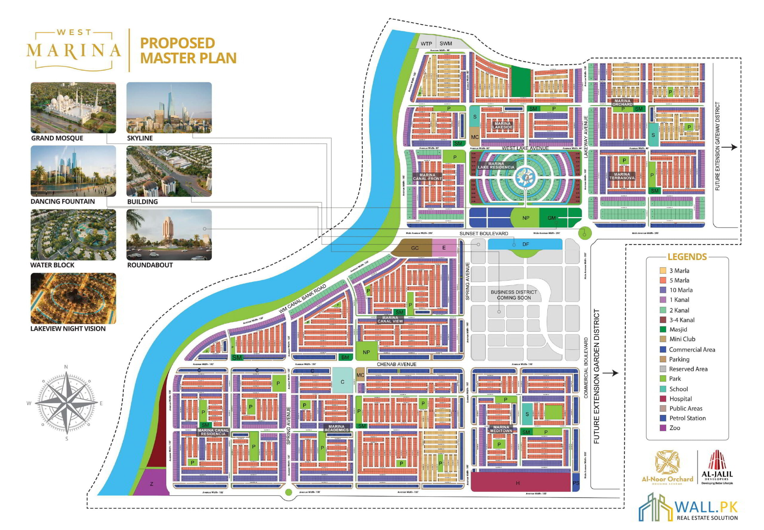 Al Noor Orchard West Marina Master Plan 