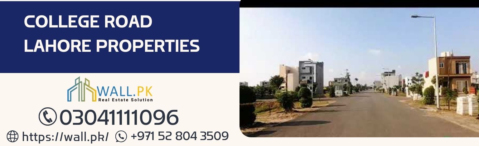 College Road Lahore Properties