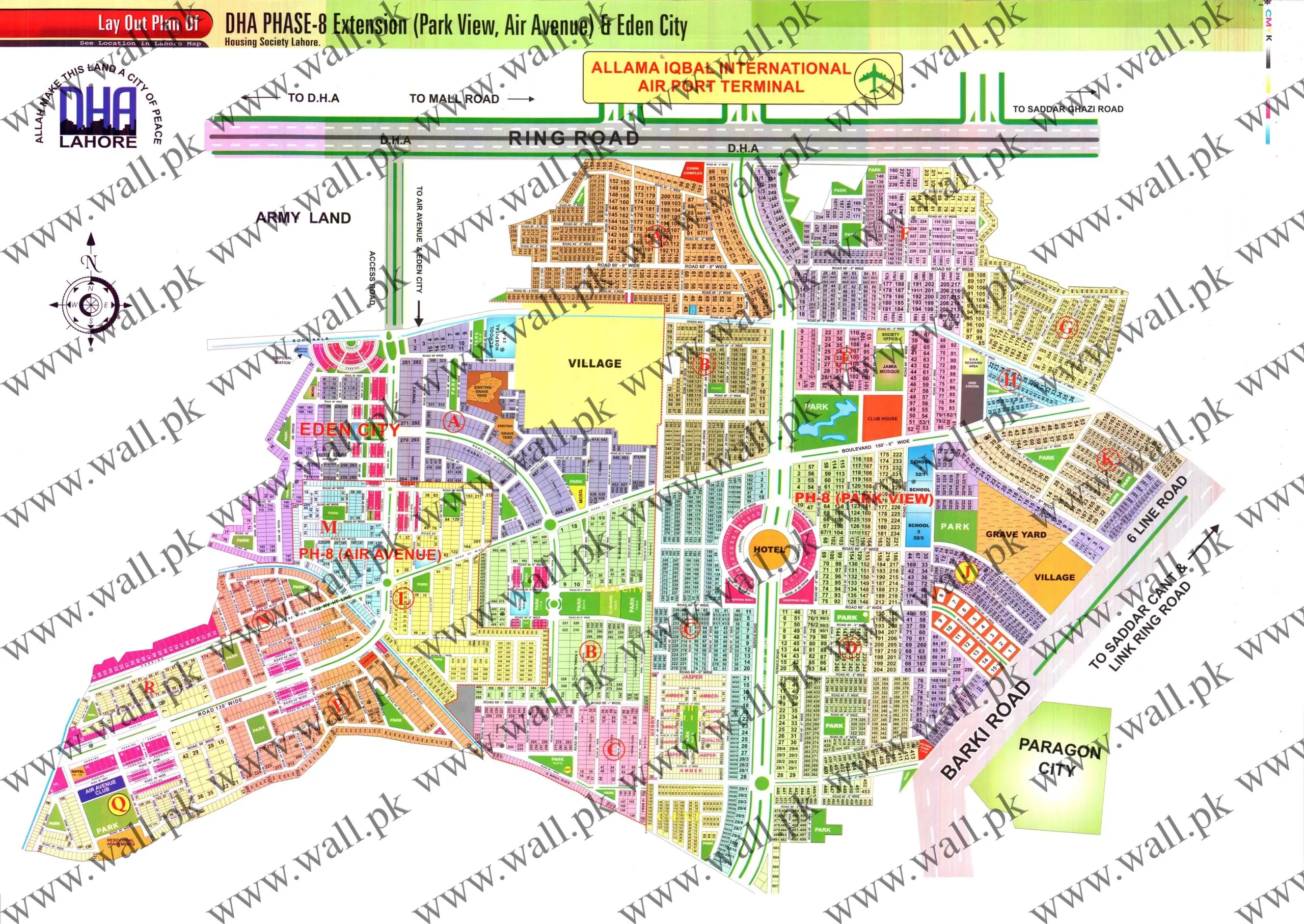 DHA Lahore Phase 8 Park View — inventory and unit sizes