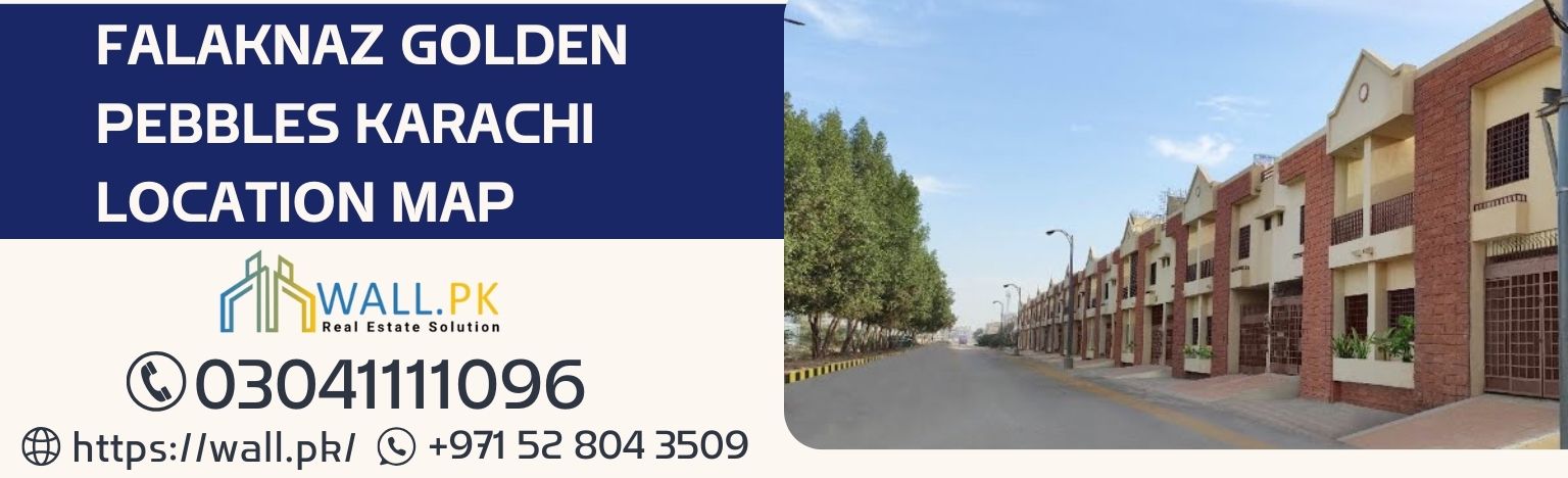 Falaknaz Golden Pebbles Karachi Location Map