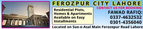 Ferozepur City Lahore Location Map