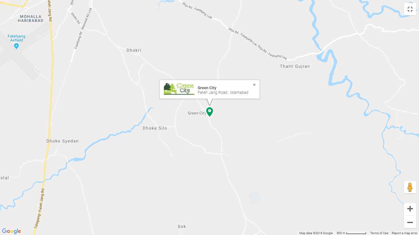 Green City Islamabad Location Map