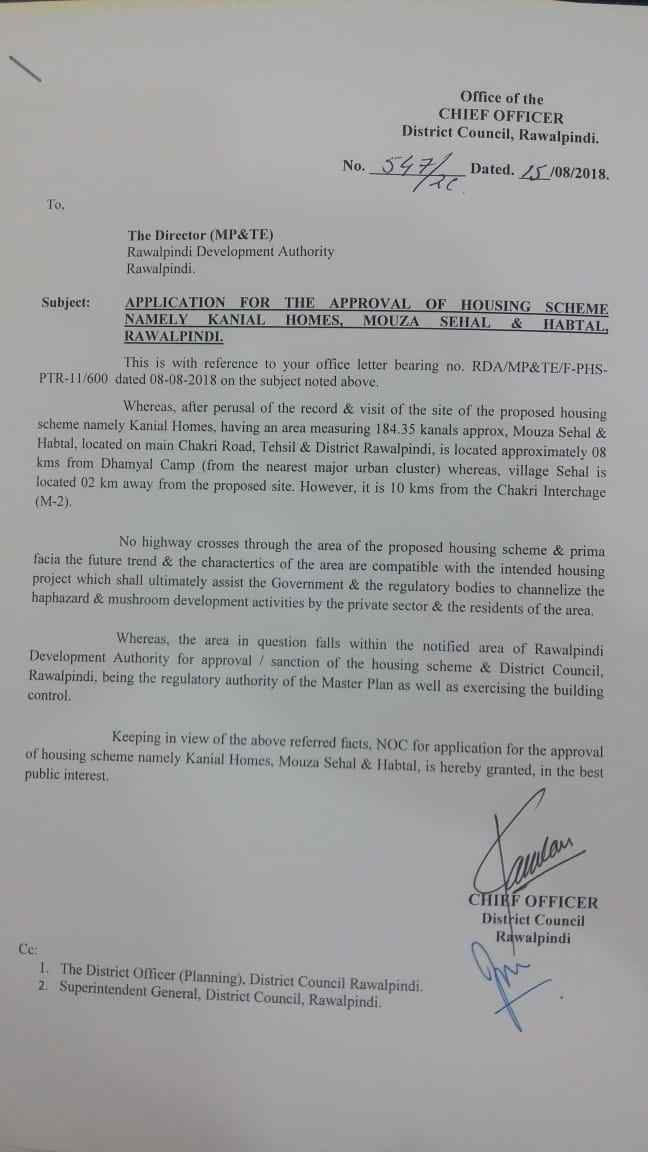 Khanial Homes, Green Oaks Approval