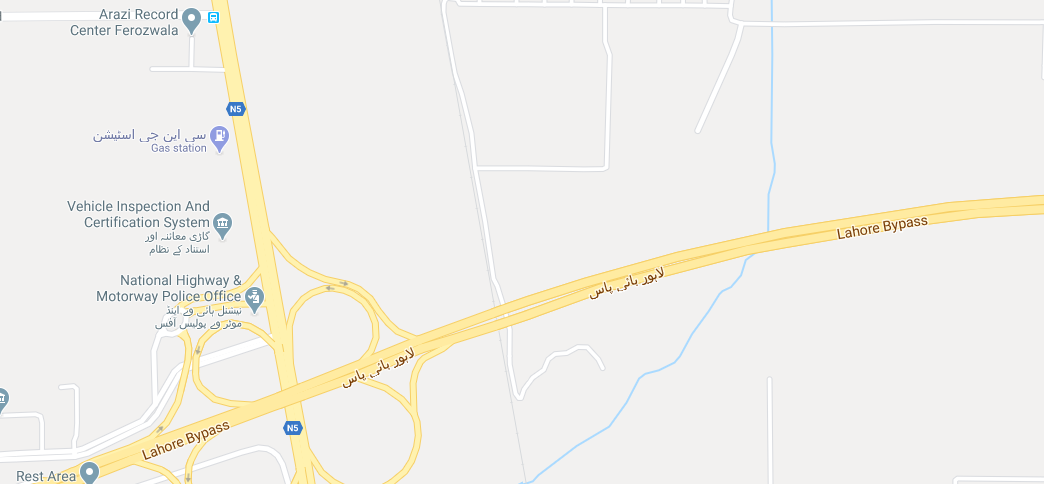 Lahore Smart City Location Map