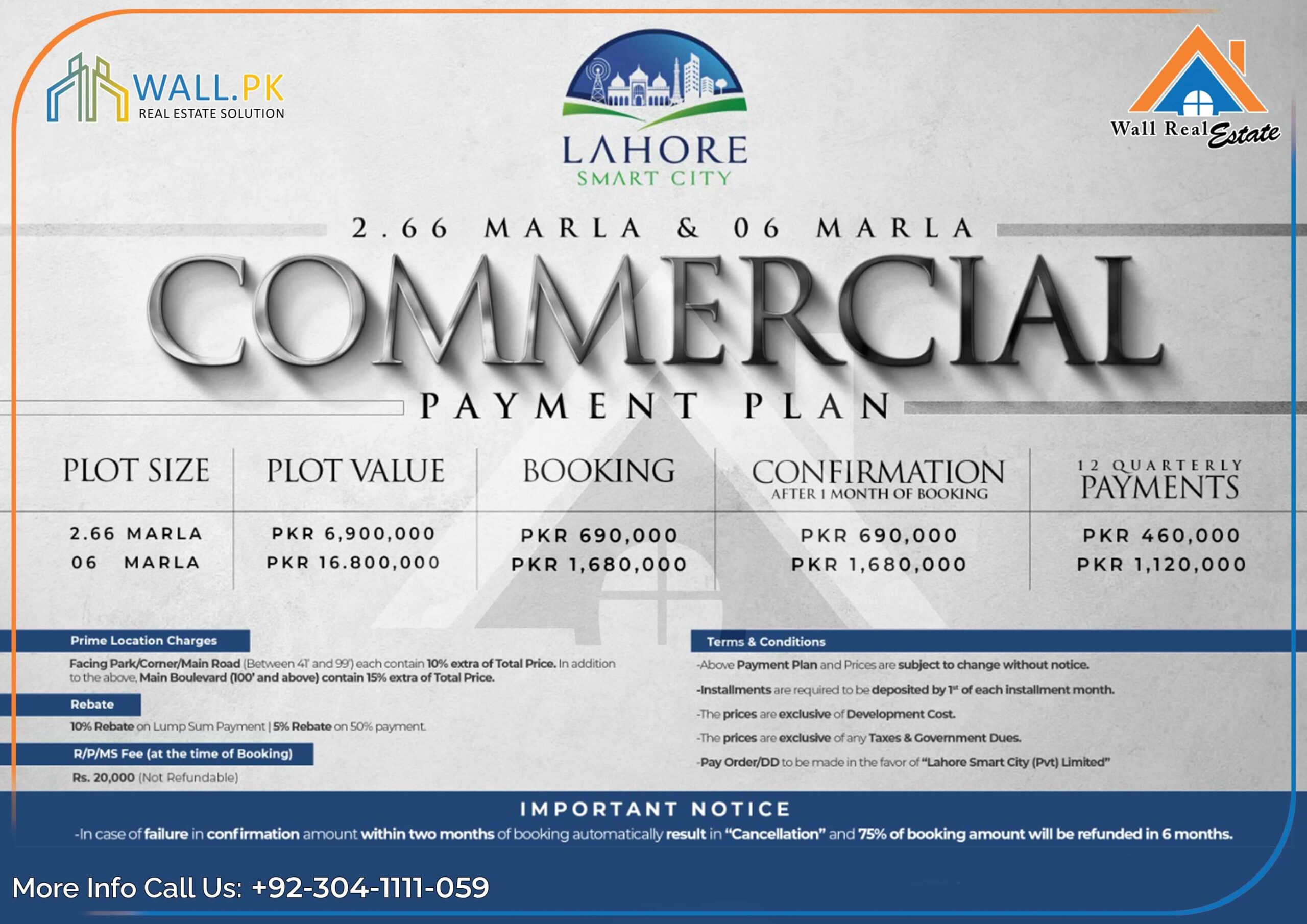 Lahore Smart City Sport City Commercial Payment Plan (1)