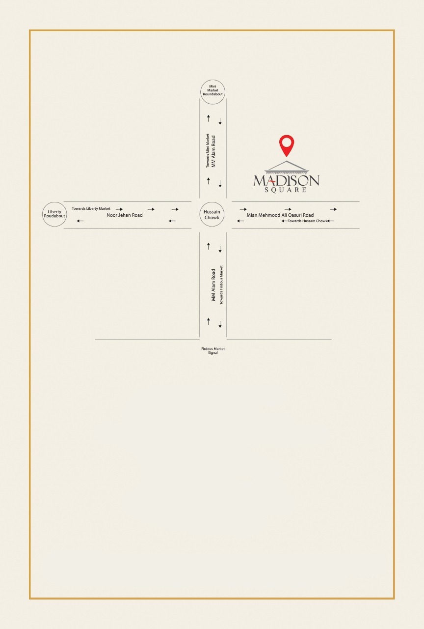 Madison Square Mall Lahore Location Map