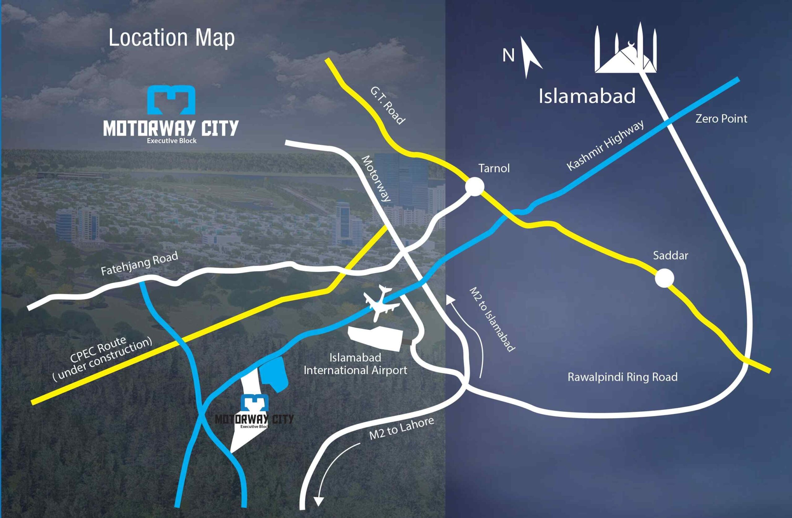 Motorway-City-Location-Map