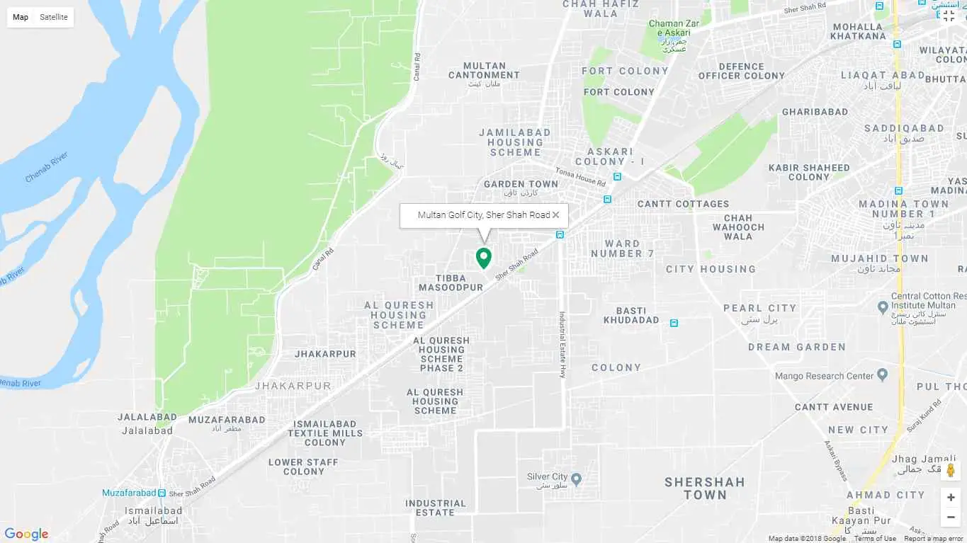 Multan Golf City — inventory and unit sizes