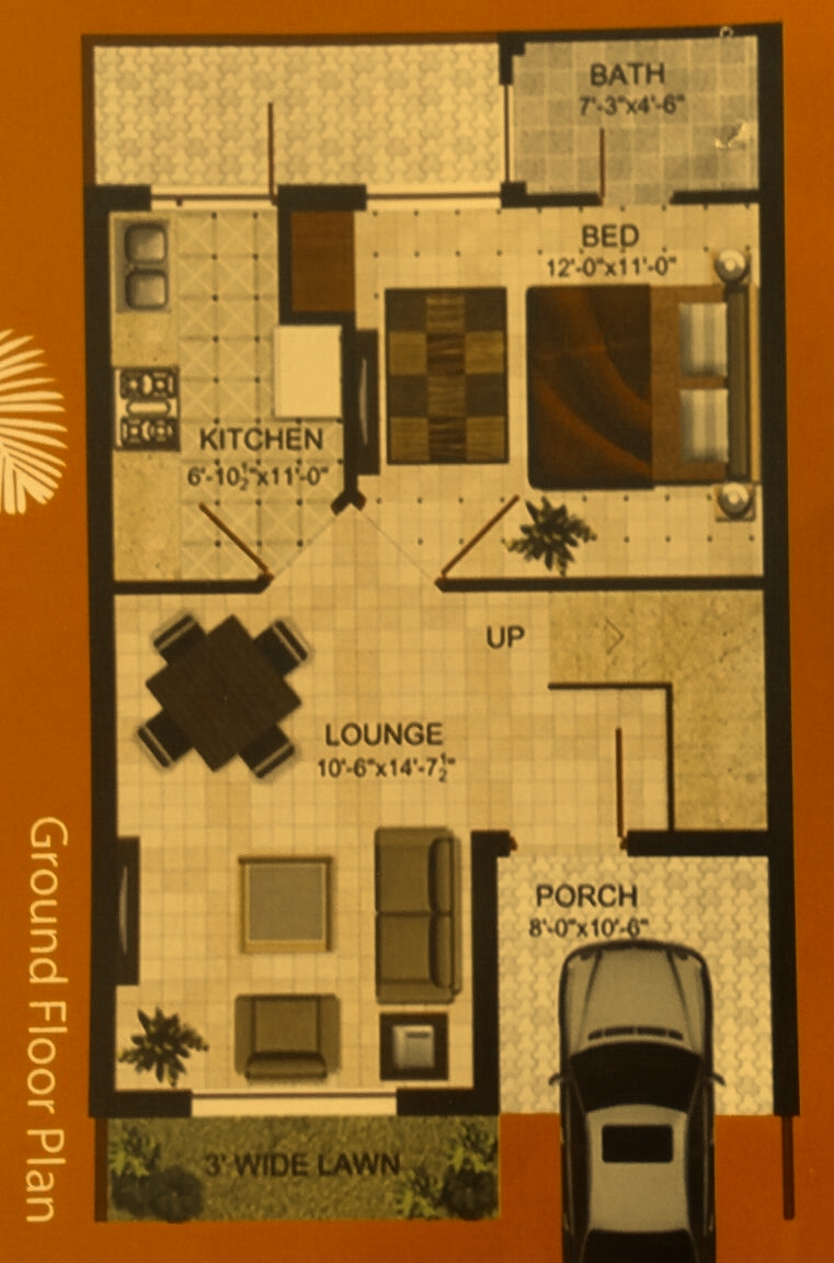 Omega Homes Lahore Ground Floor Plan