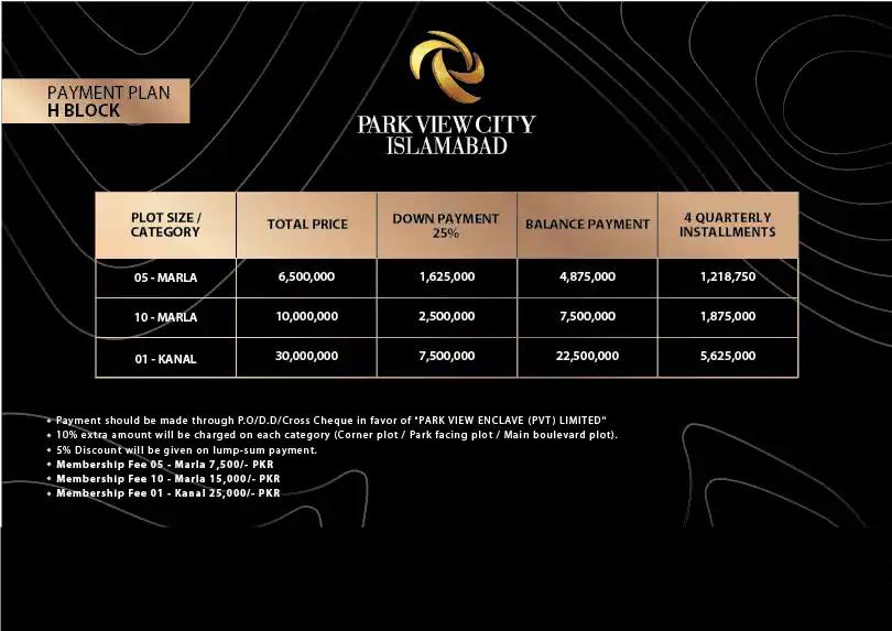 Park View City H Block 
