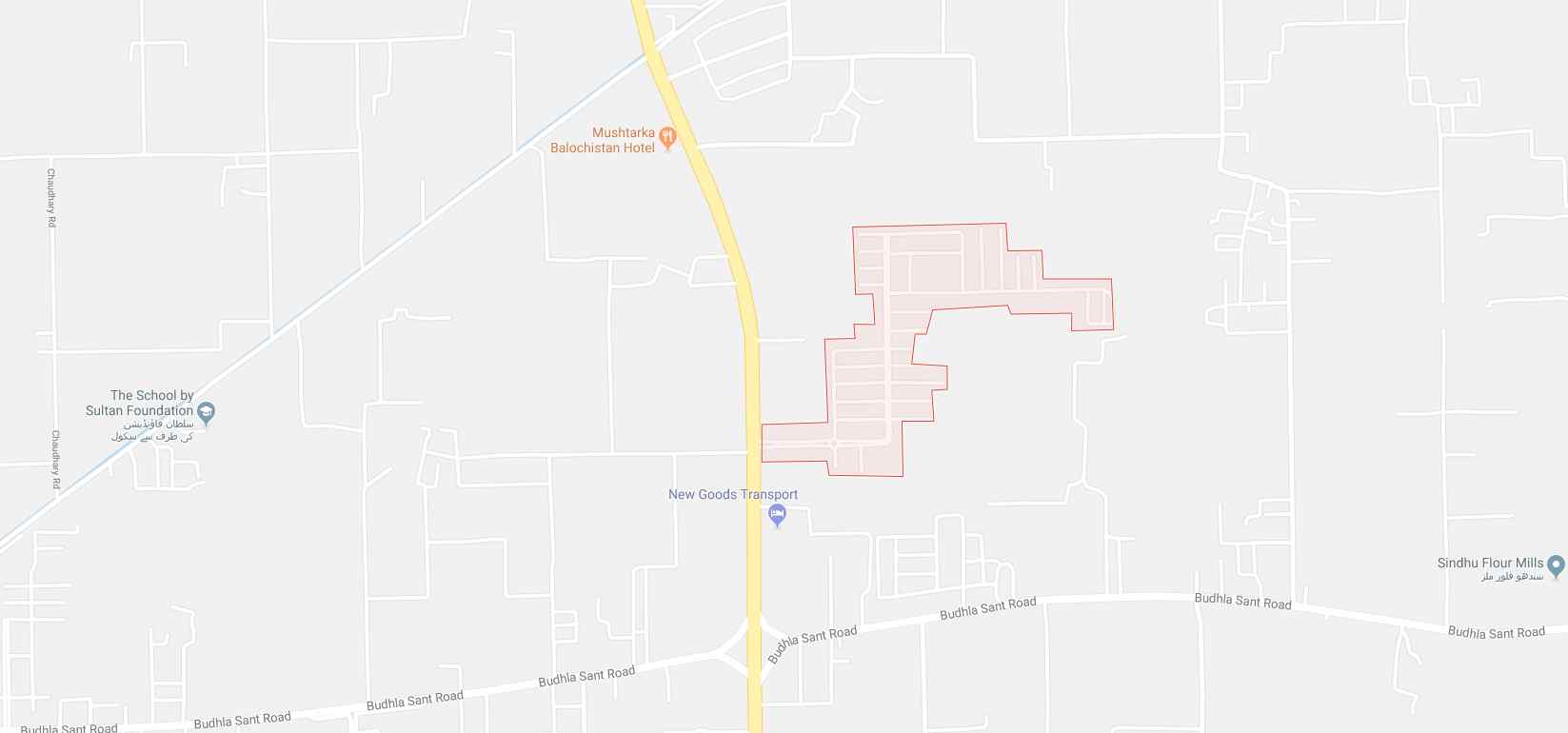 Royal Grace City Multan Location Map