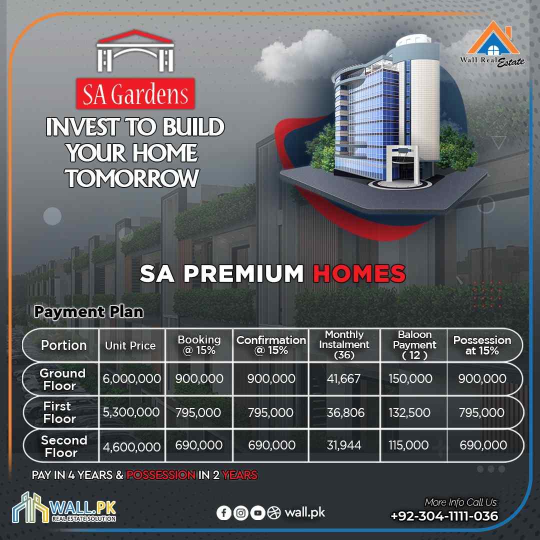 SA Premium Homes Payment Plan